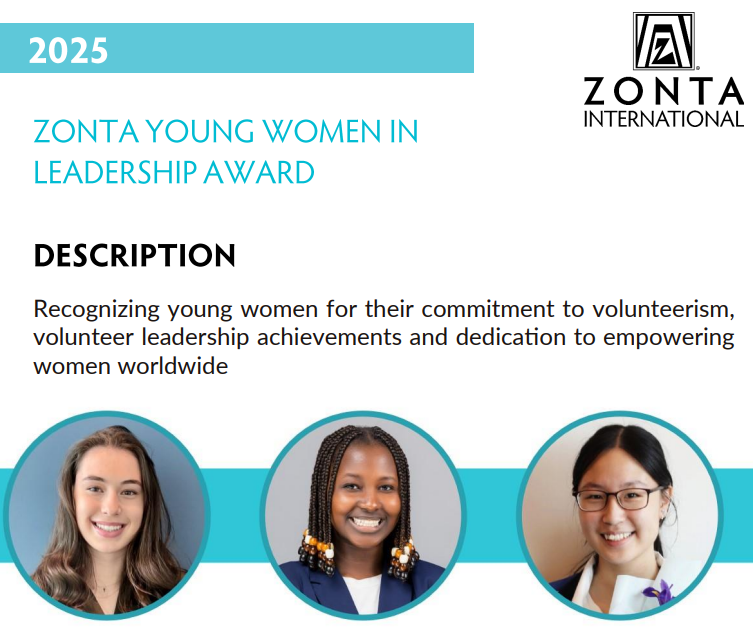 Zonta's Young Women in Leadership Awards open for applications