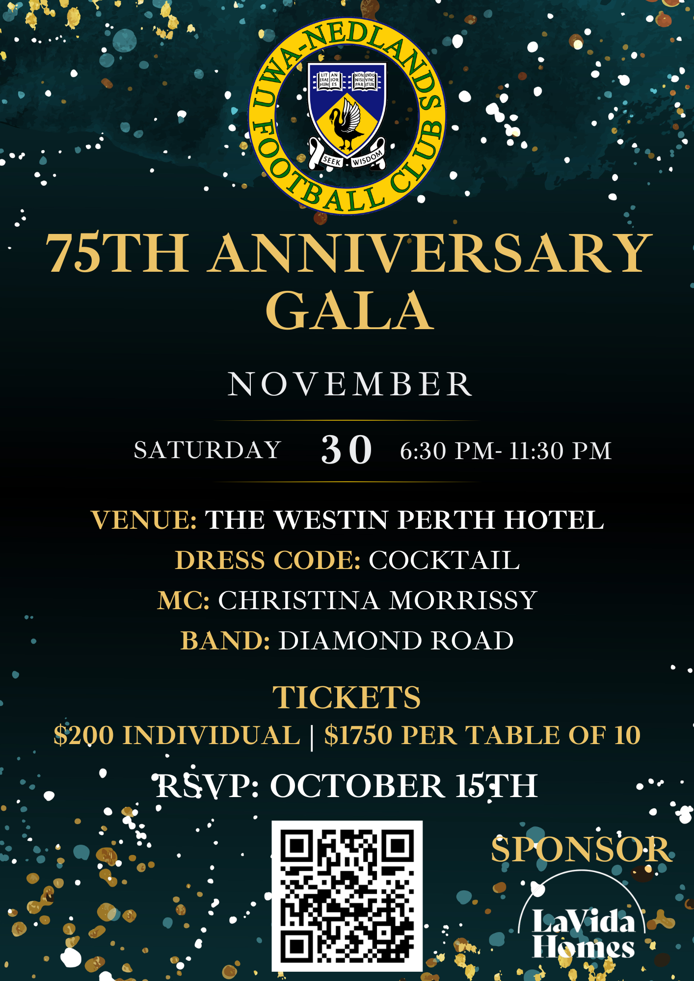 UWANFC 75th Anniversary Gala