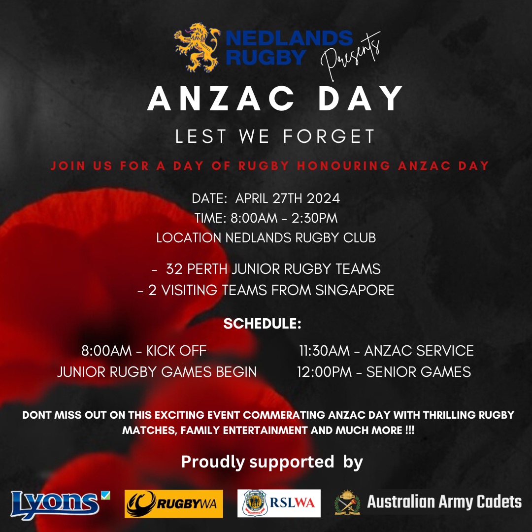 Anzac Day at Nedlands Rugby Club